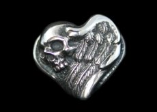 画像1: Wing Heart With Skull Ring (1)