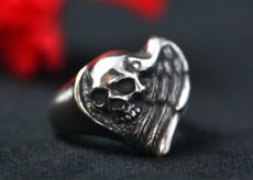 画像3: Wing Heart With Skull Ring (3)