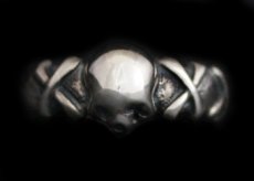 画像2: L.K.C Skull Ring S (2)