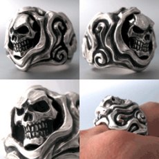 画像3: Hell's Skull Ver.2 Ring (3)
