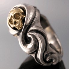 画像1: Spiral Skull Ring (1)