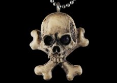 画像1: Cross Bone Skull Key Holder  (1)