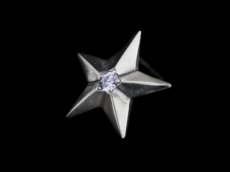 画像1: Shining Star Pierce (Lavender CZ) (1)
