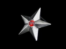 画像1: Shining Star Pierce (CZ/RED) (1)