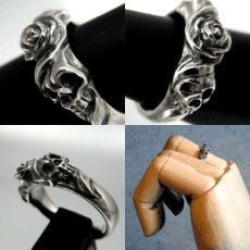 画像3: Skull and Roses Ring (3)